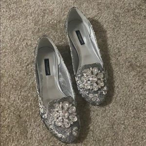 Silver Dolce& Gabbana flat